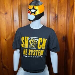 WWE 2X Y2K Graphic T Shirt Black Regular